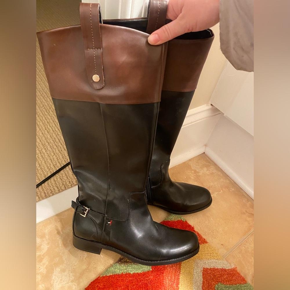 Hilfiger two toned boots